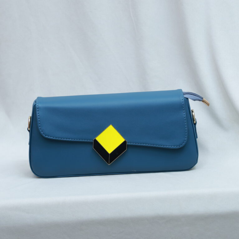 3D Lock Baguette Bags(Blue)