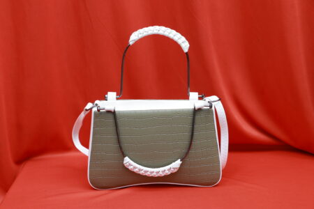 Embossed Metal Handle Sling(Grey)