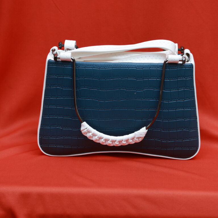 Embossed Metal Handle Sling(Blue)