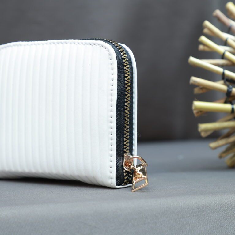 Zipper Pocket Wallet(White)
