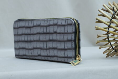 Big Zipper Hand Wallet(Grey)