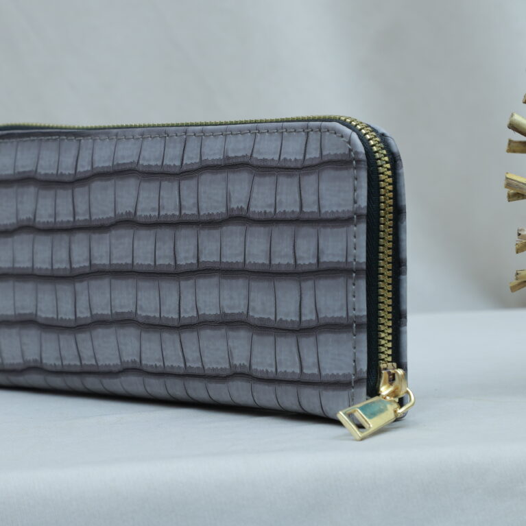 Big Zipper Hand Wallet(Grey)