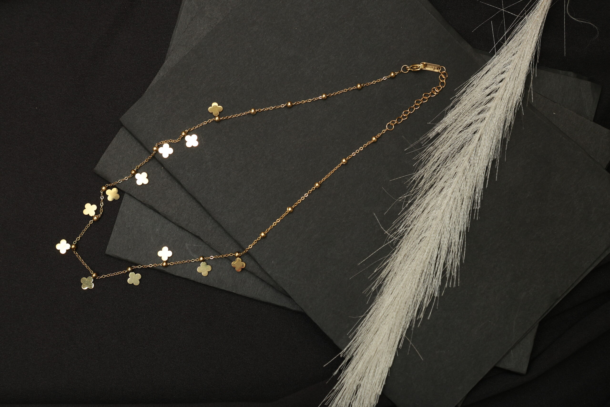 Anti Tarnish Mini Clover Necklace