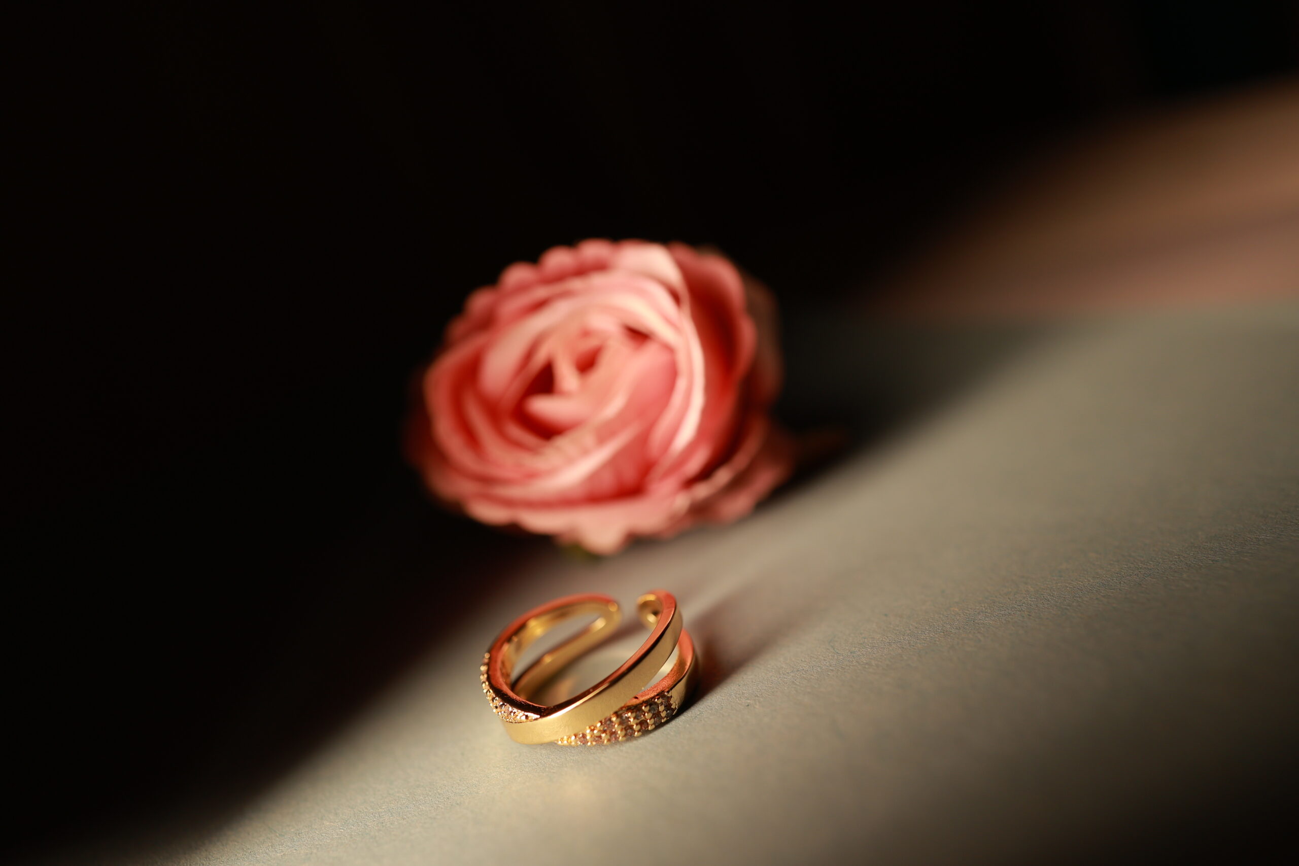 Anti Tarnish Adjustable Cross Ring