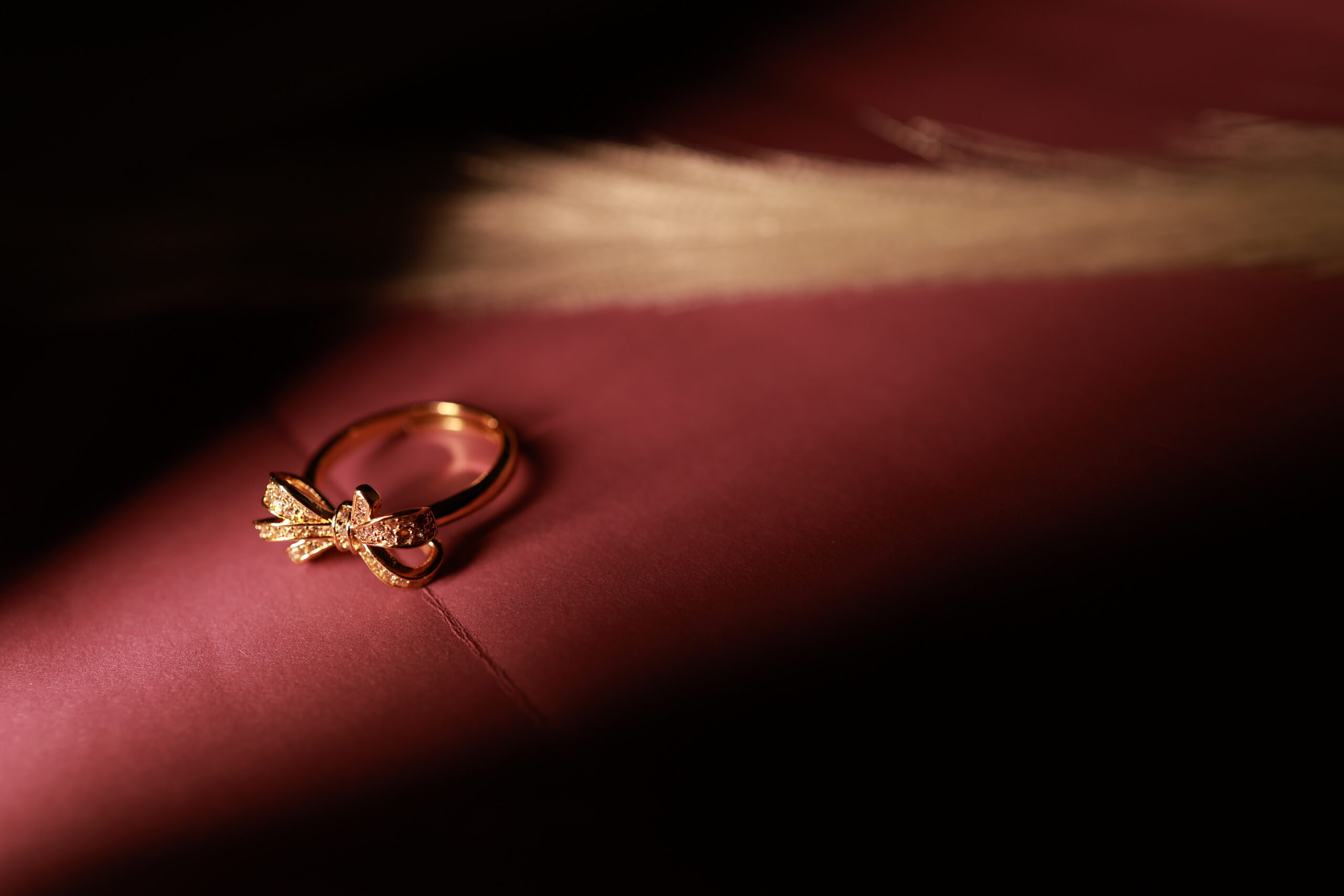 Anti Tarnish Adjustable Bow Ring