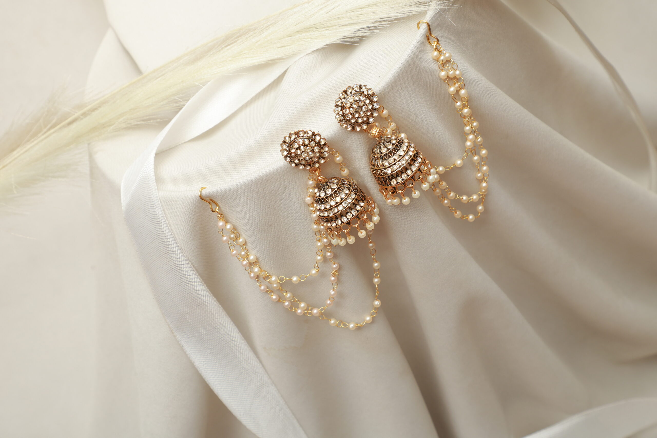 Traditional Jhumka Multiple Ear Chain