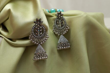 Traditional Jhumka Oxidised