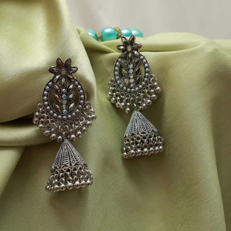 Traditional Jhumka Oxidised